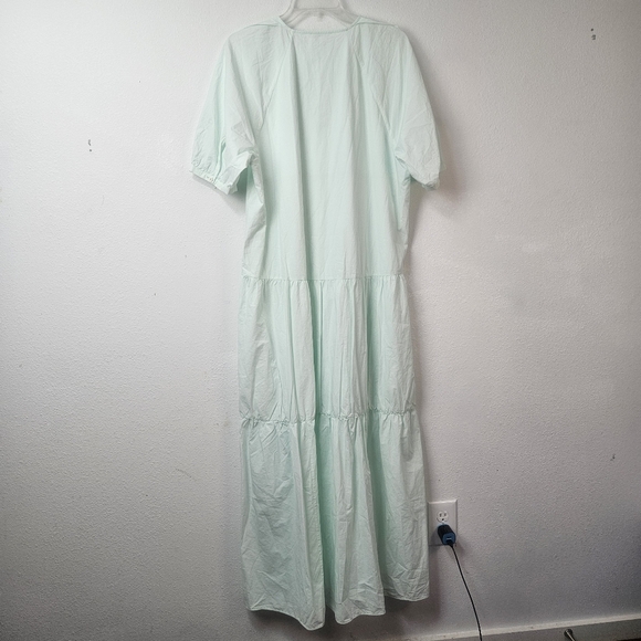 COS poplin cotton tiered maxi dress size 12 - Picture 4 of 12
